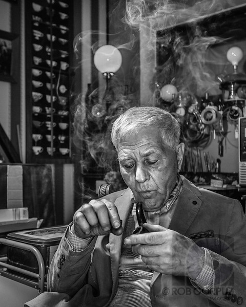 Valery Vrady by His Desk